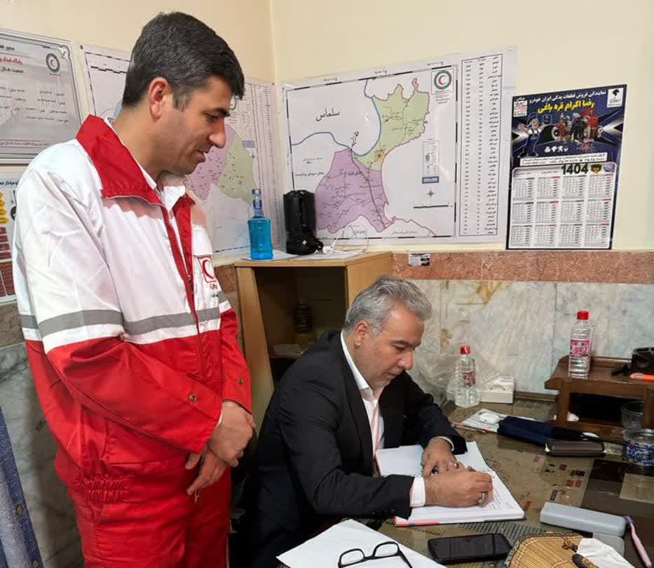 بازدید معاون سیاسی و اجتماعی استاندار آذربایجانغربی از مجموعه هلال احمر گردنه قوشچی