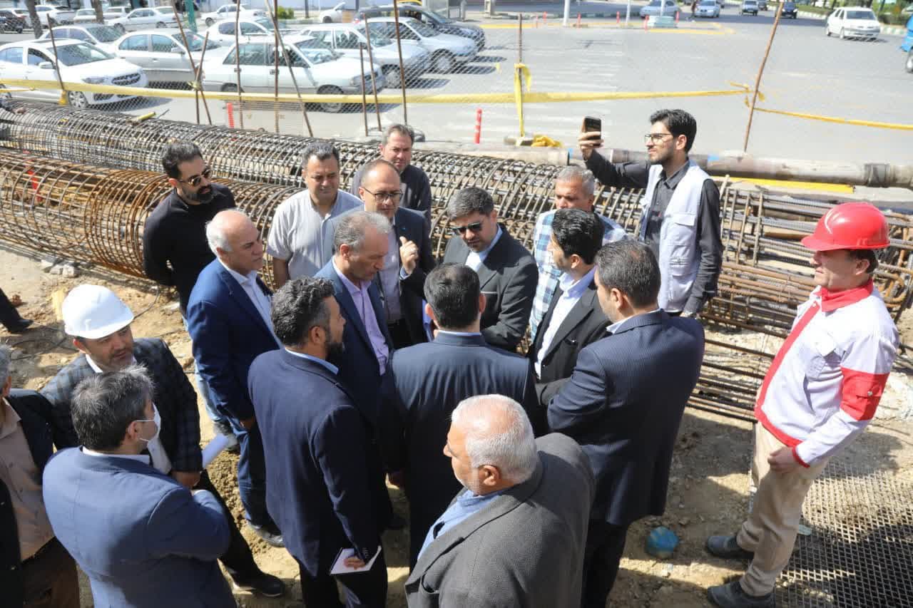 بازدید معاون هماهنگی امور عمرانی استاندار آذربایجانغربی از روند اجرای پروژه احداث زیرگذر شورا در ارومیه