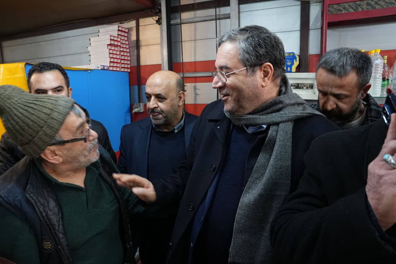 بازدید استاندار آذربایجان‌غربی از بازار ارومیه + تصاویر