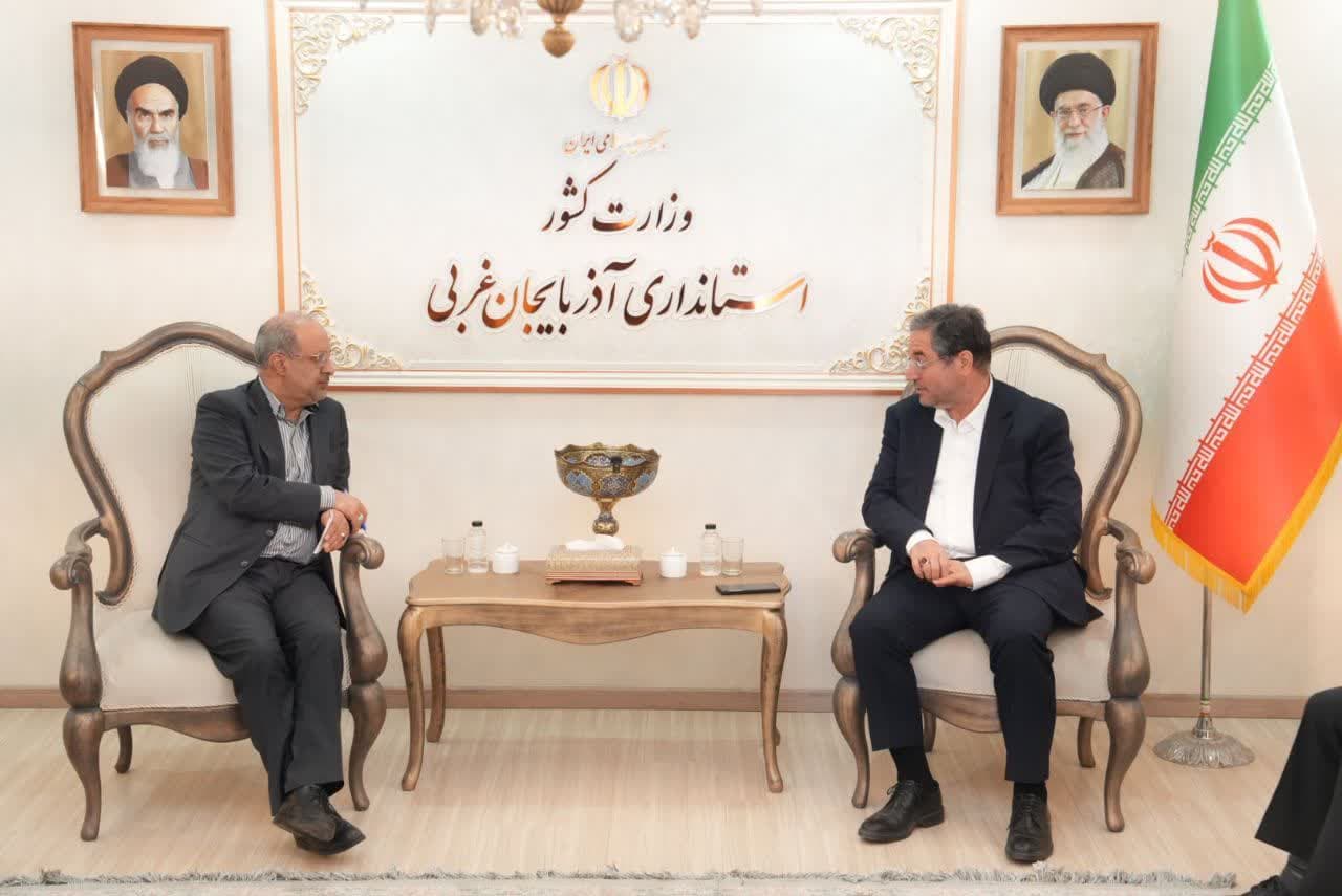دیدار معاون امور معادن و صنایع معدنی وزیر صمت با استاندار آذربایجانغربی + تصاویر