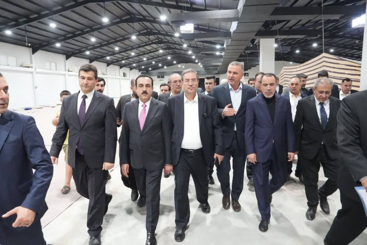 بازدید استانداران آذربایجانغربی و اربیل اقلیم کردستان عراق از سالن نمایشگاه بینالمللی اربیل + تصاویر