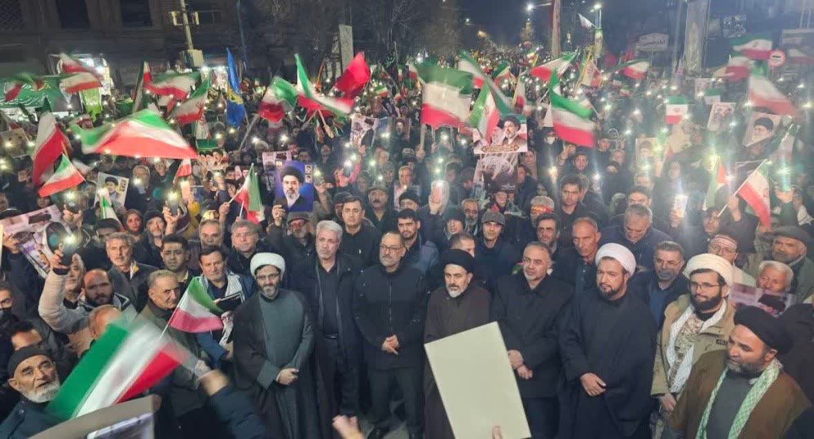 برگزاری آیین شهادت حضرت امام خامنه‌ای در ارومیه + تصاویر