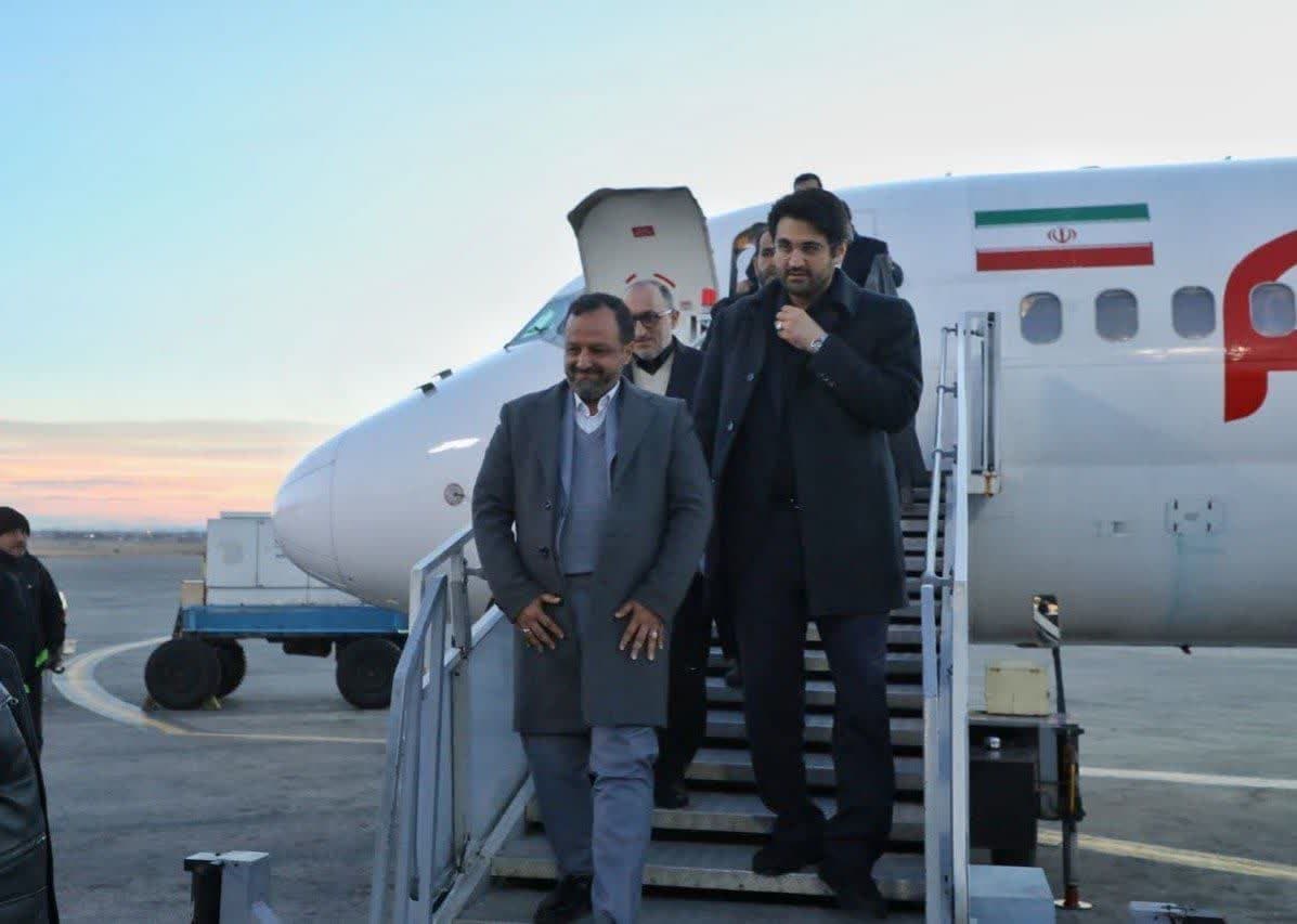 وزیر امور اقتصادی و دارایی وارد ارومیه شد + تصاویر