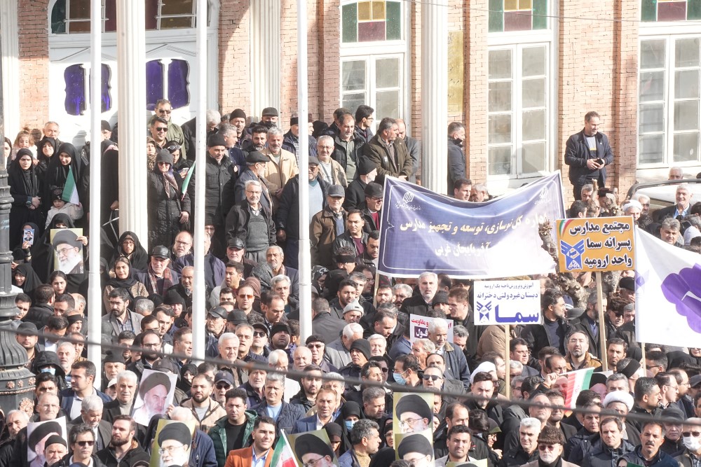 آلبوم تصویری / برگزاری تجمع مردم و مسئولان آذربایجان غربی برای محکومیت حوادث اخیر