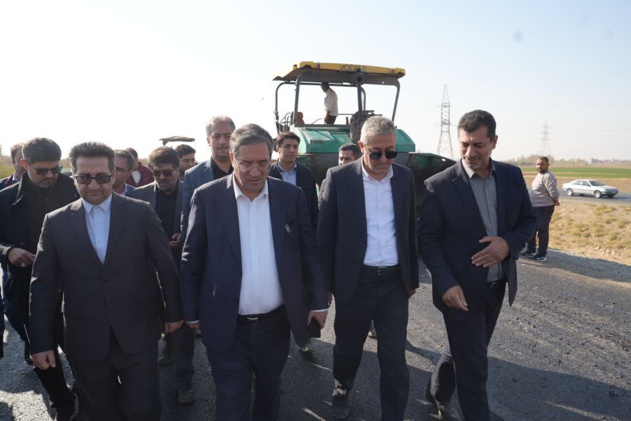 بازدید استاندار آذربایجانغربی از عملیات راهسازی قطعه 2 محور ارومیه - مهاباد - میاندوآب + تصاویر