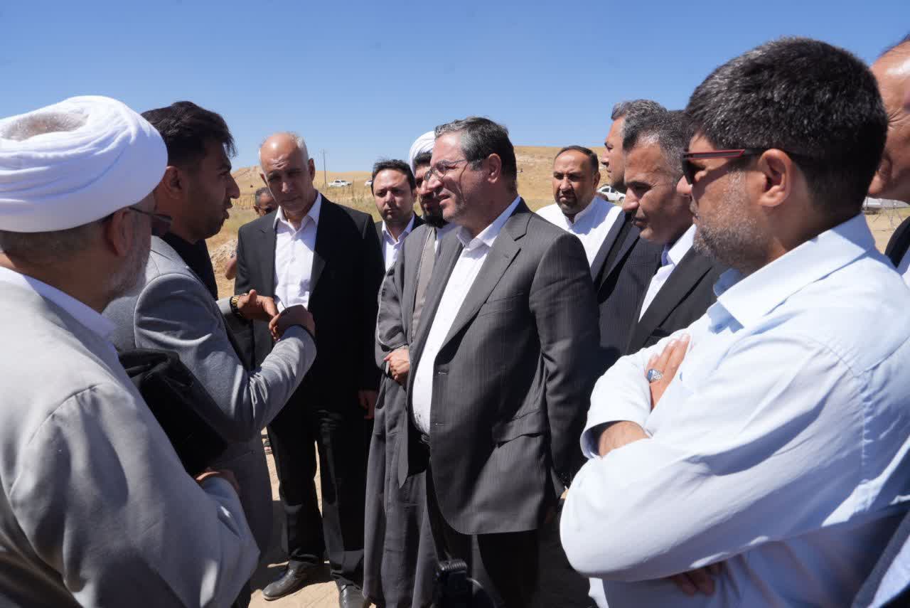 بازدید استاندار آذربایجانغربی از پروژه مجتمع بومگردی و تفریحی در تکاب + تصاویر