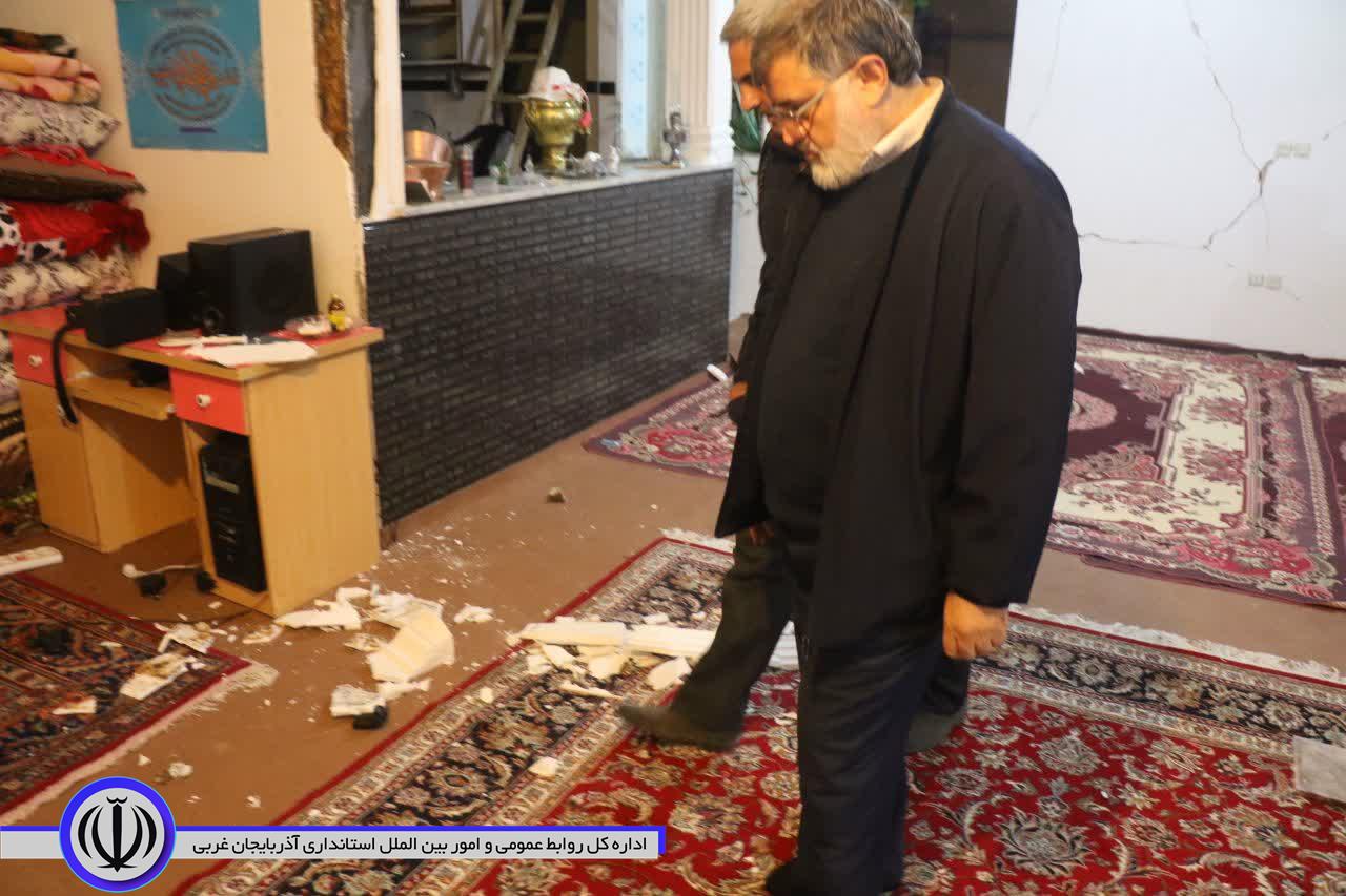 آلبوم تصویری / بازدید استاندار آذربایجانغربی و رئیس سازمان مدیریت بحران کشور از مناطق زلزله زده شهرستان خوی