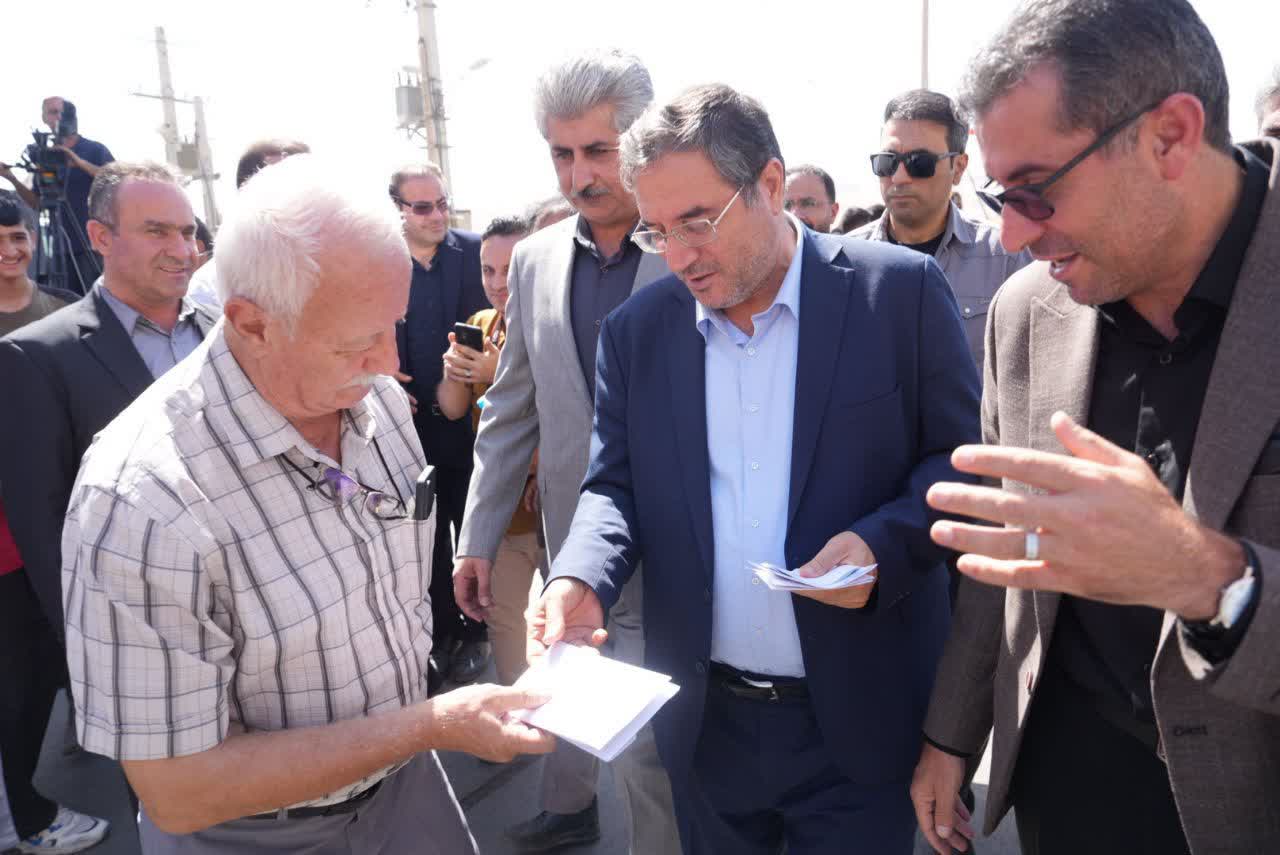 بهرهبرداری از پروژه ساماندهی ورودی شهر مهاباد از طرف بوکان و میاندوآب + تصاویر