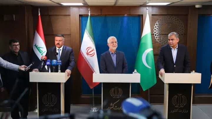 برگزاری نشست سهجانبه وزرای کشور ایران، عراق و پاکستان با موضوع اربعین + تصاویر