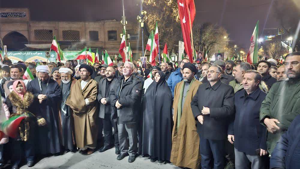 برگزاری آیین شهادت حضرت امام خامنه‌ای در ارومیه + تصاویر