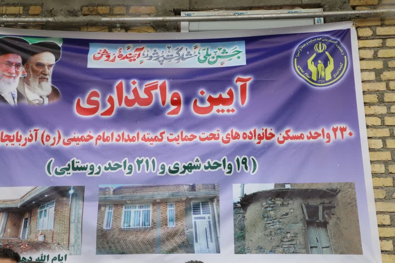افتتاح 230 واحد مسکونی مددجویان کمیته امداد امام خمینی(ره) با حضور استاندار آذربایجانغربی + تصاویر