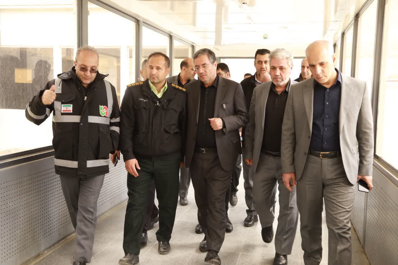 بازدید استاندار آذربایجان‌غربی از پایانه مرزی سرو ارومیه + تصاویر