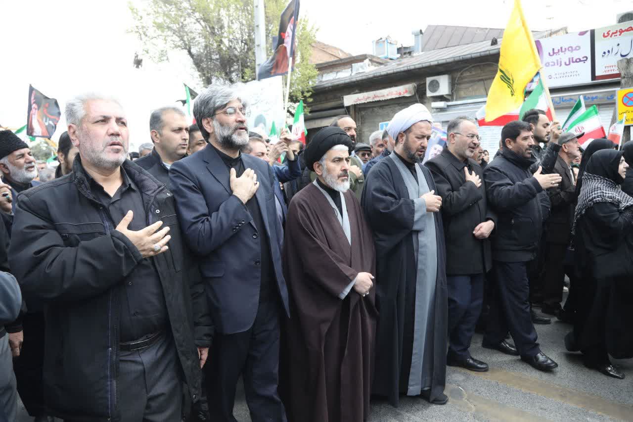 آلبوم تصویری / خروش یکپارچه مردم و مسئولان آذربایجان‌غربی در اربعین شهادت قائد امت اسلامی