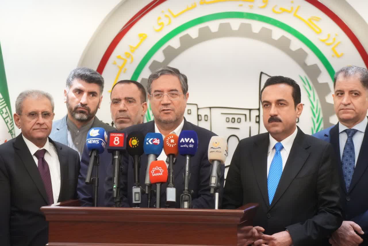 آلبوم تصویری / برگزاری نشست خبری استانداران آذربایجانغربی و اربیل اقلیم کردستان عراق