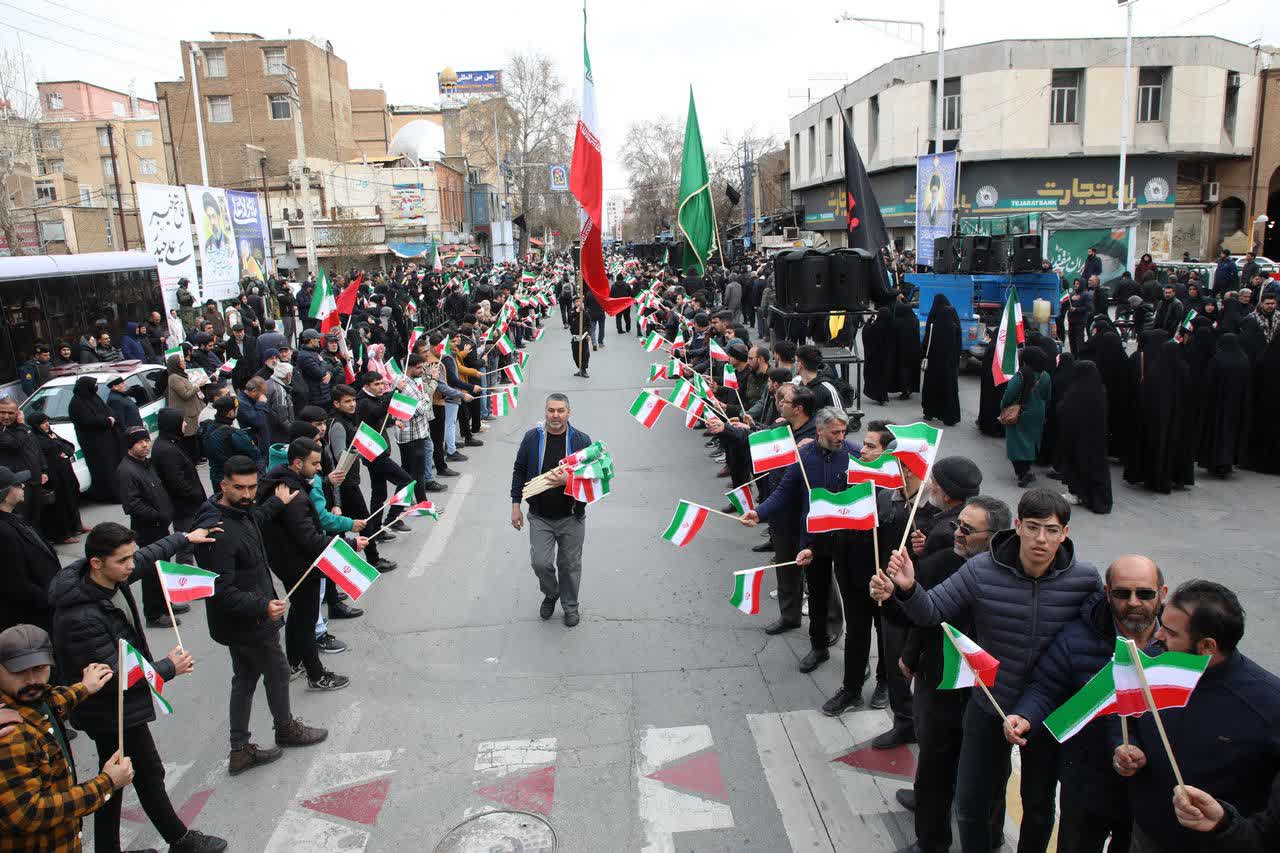 برگزاری تجمع تجدید بیعت مردمی با رهبری و عزاداری خیابانی شهادت حضرت علی (ع) + تصاویر