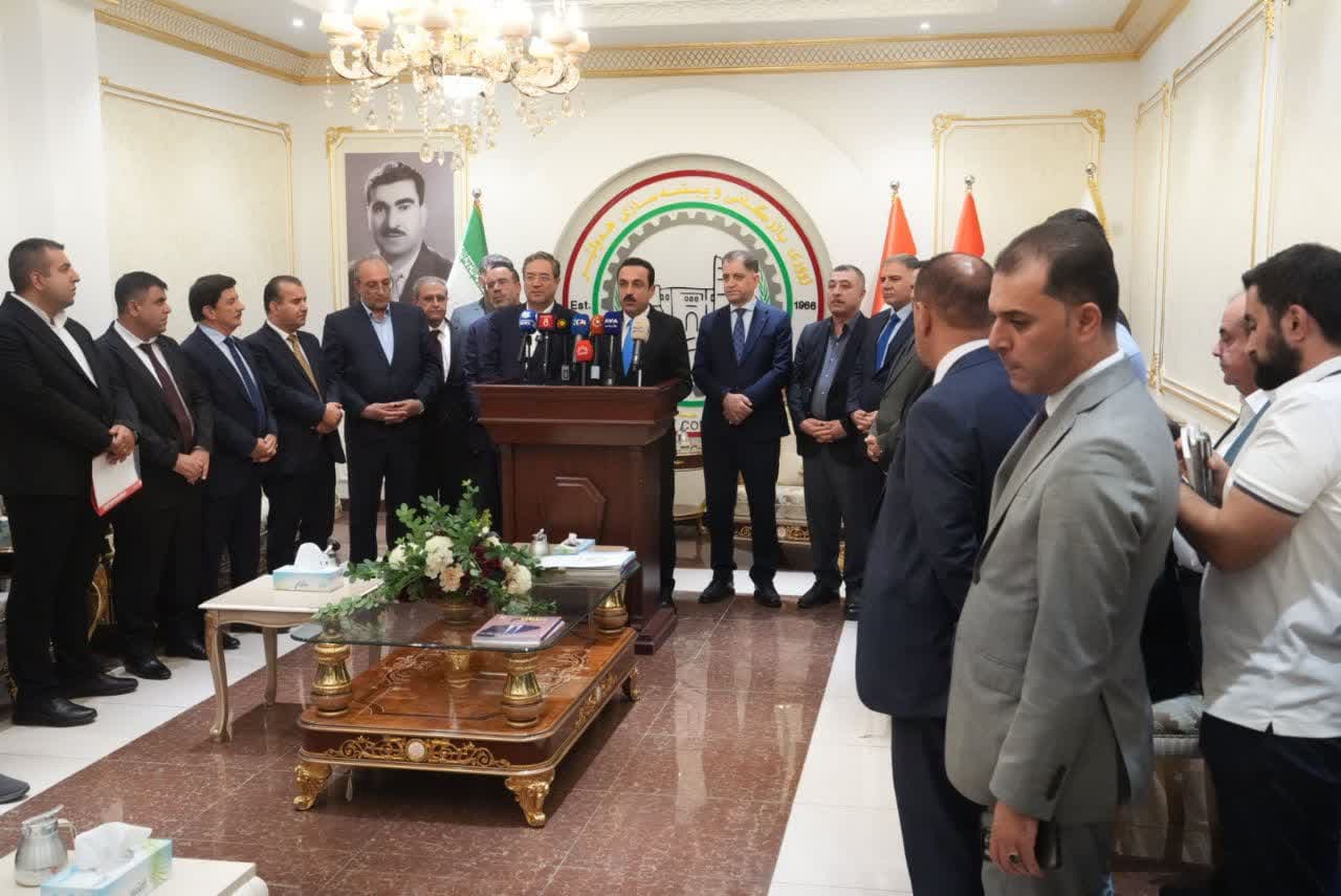 آلبوم تصویری / برگزاری نشست خبری استانداران آذربایجانغربی و اربیل اقلیم کردستان عراق