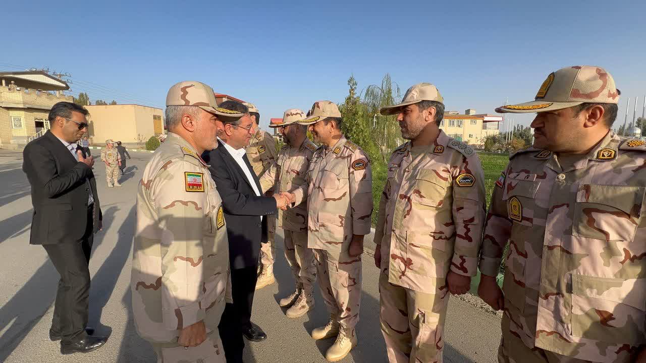 حضور استاندار آذربایجانغربی در فرماندهی مرزبانی استان + تصاویر