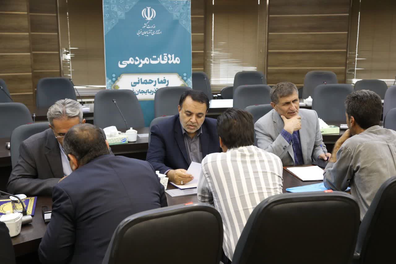 برگزاری ملاقات مردمی مدیران استانداری آذربایجان‌غربی