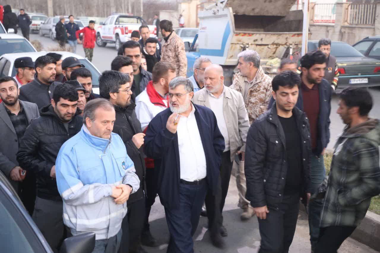 آلبوم تصویری / بازدید استاندار آذربایجانغربی و رئیس سازمان مدیریت بحران کشور از مناطق زلزله زده شهرستان خوی