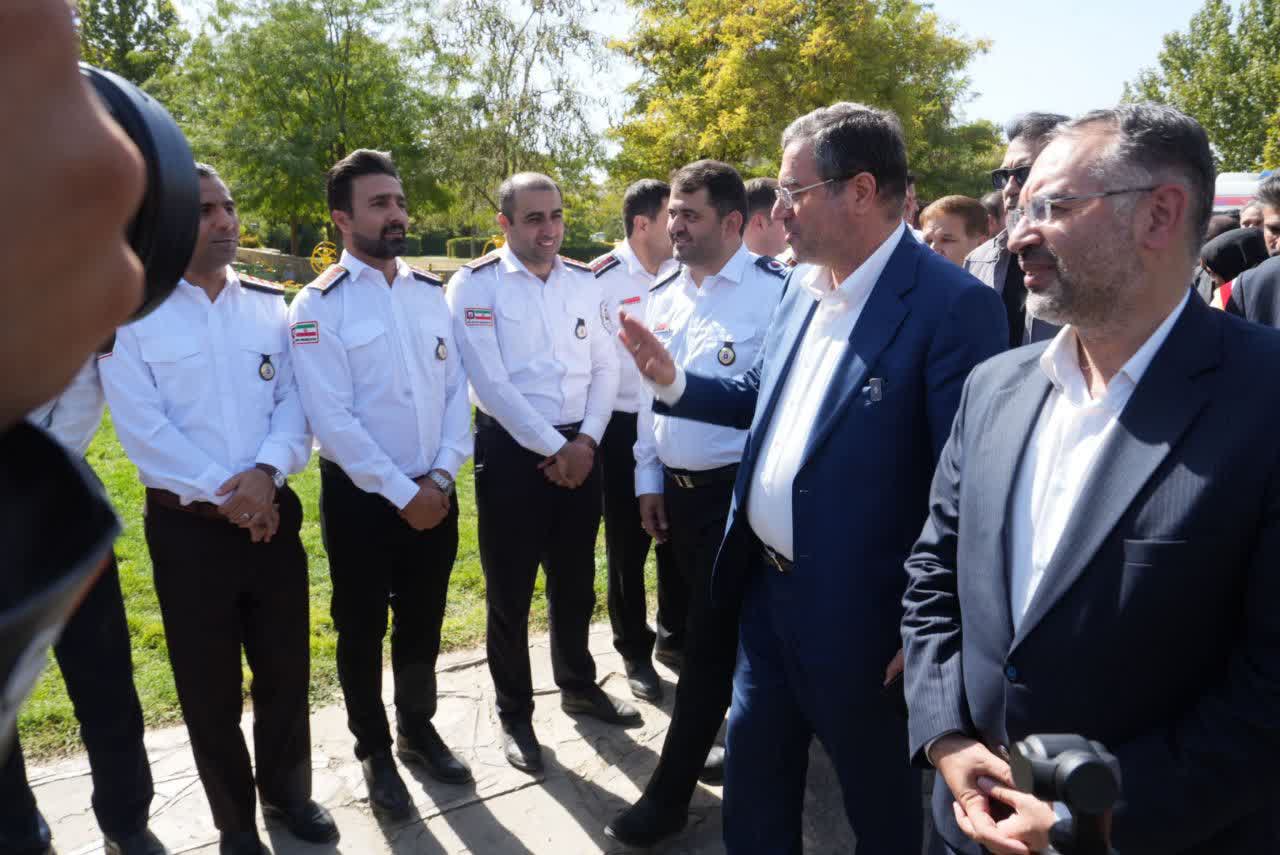 برگزاری آیین کلنگزنی ایستگاه آتشنشانی البرز در ارومیه + تصاویر