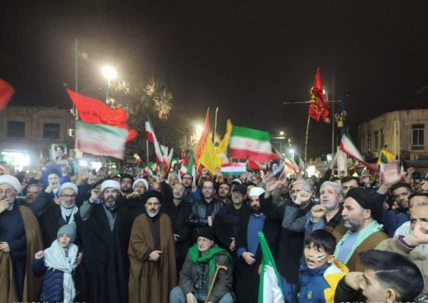 شب 28 اسفند و تداوم خروش مردمی و اجتماع شبانه مردم ارومیه