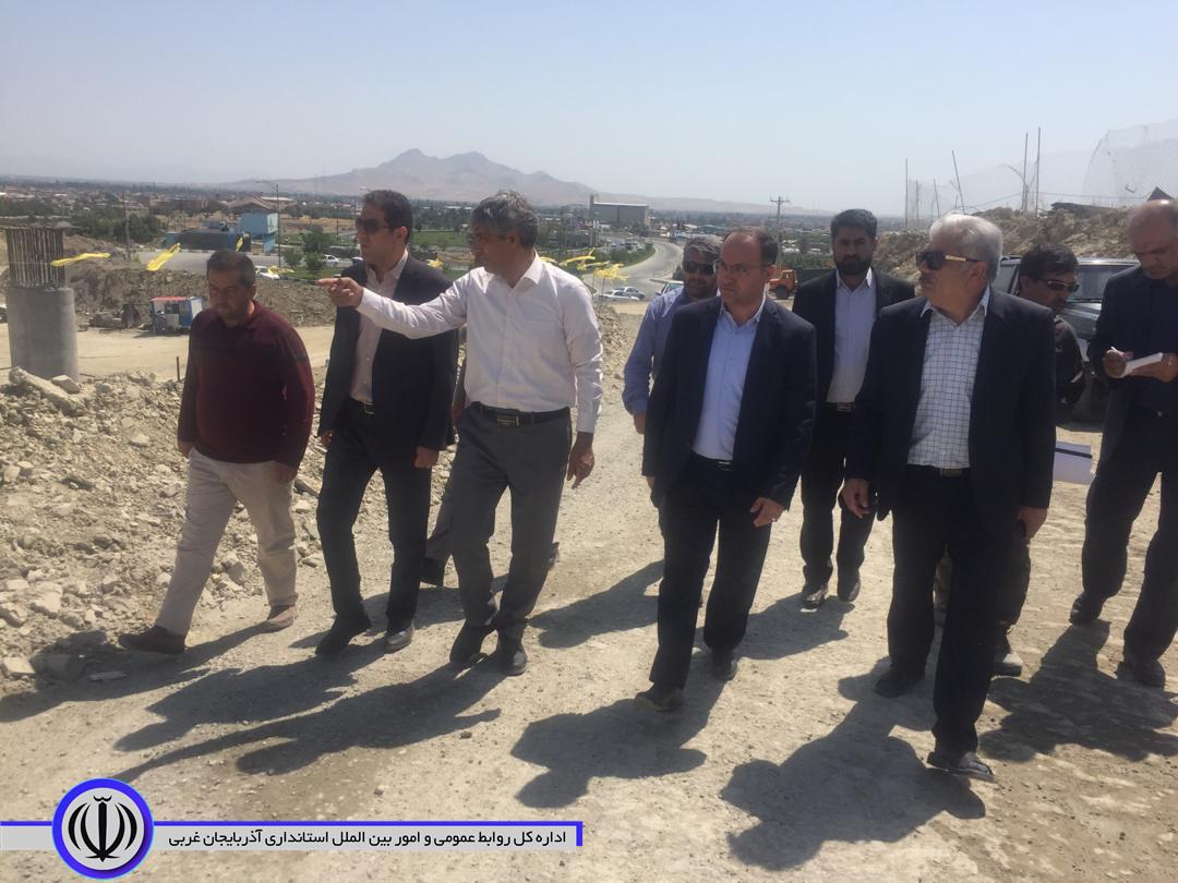 بازدید سرپرست معاونت هماهنگی امور عمرانی استانداری از پروژه کمربندی دوم ارومیه