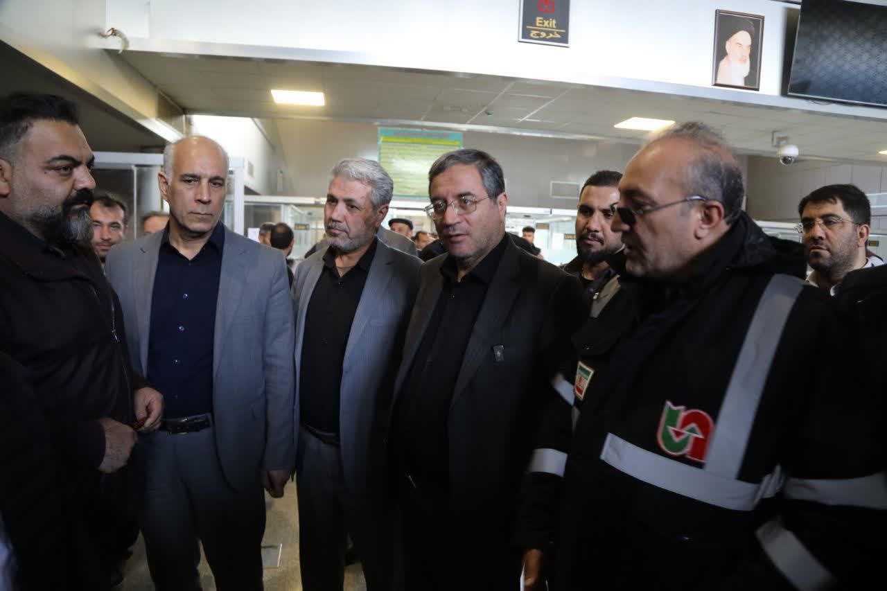 بازدید استاندار آذربایجان‌غربی از پایانه مرزی سرو ارومیه + تصاویر