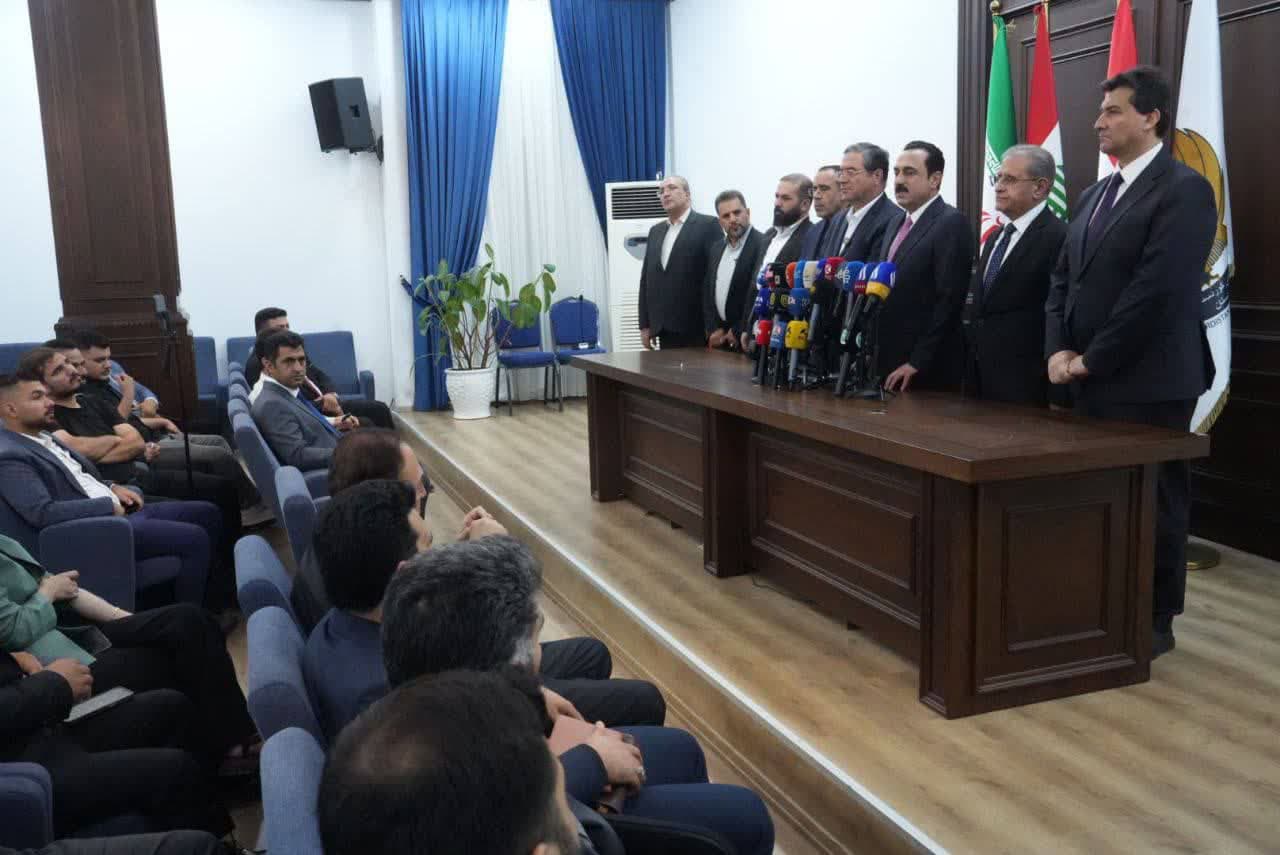 برگزاری نشست خبری استانداران آذربایجانغربی و اربیل اقلیم کردستان عراق + تصاویر