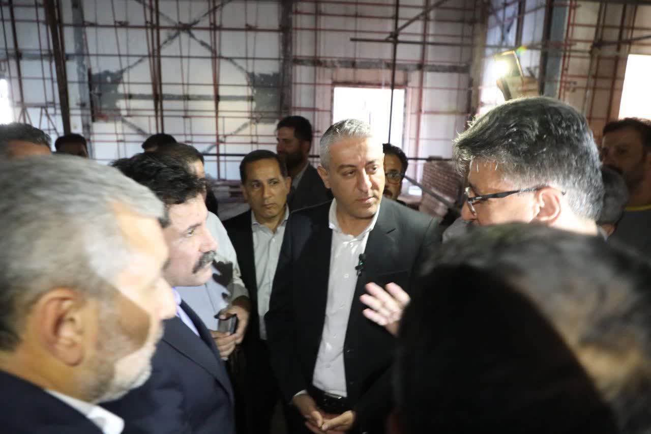 بازدید معاون رئیسجمهور از روند تکمیل مجتمع فرهنگی و هنری نقده + تصاویر