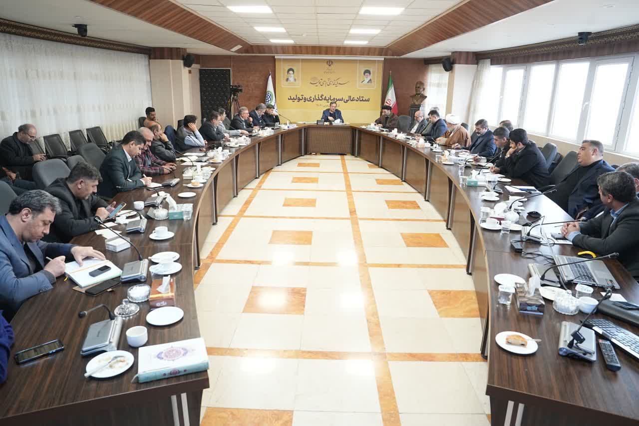 برگزاری جلسه ستاد عالی سرمایهگذاری و تولید استان با محوریت پروژههای شهری ارومیه + تصاویر