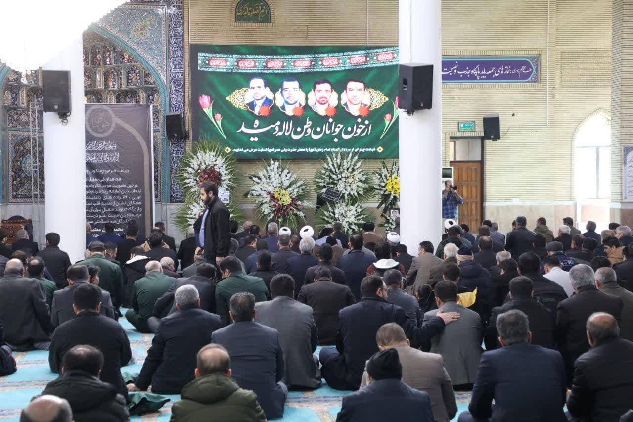 حضور استاندار آذربایجانغربی در آیین گرامیداشت عروج ملکوتی چهار نفر از مجاهدان فی سبیلالله + تصاویر