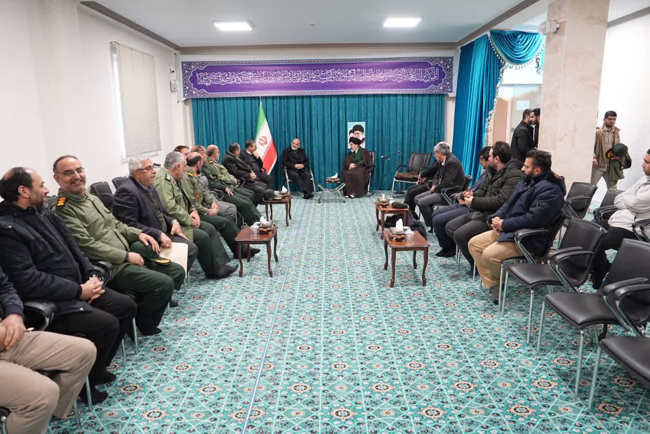 دیدار جانشین فرمانده کل سپاه پاسداران و استاندار آذربایجان‌غربی با نماینده ولی فقیه در استان + تصاویر