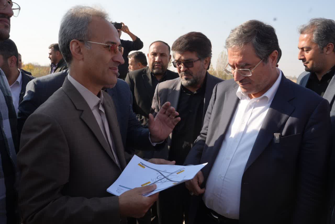 بازدید استاندار آذربایجانغربی از پروژه احداث کنارگذر شمالغربی میاندوآب + تصاویر