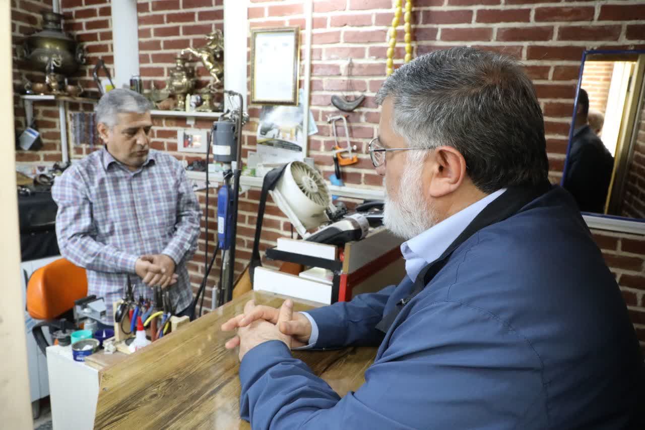 بازدید استاندار آذربایجانغربی از بازار قدیمی ارومیه + تصاویر
