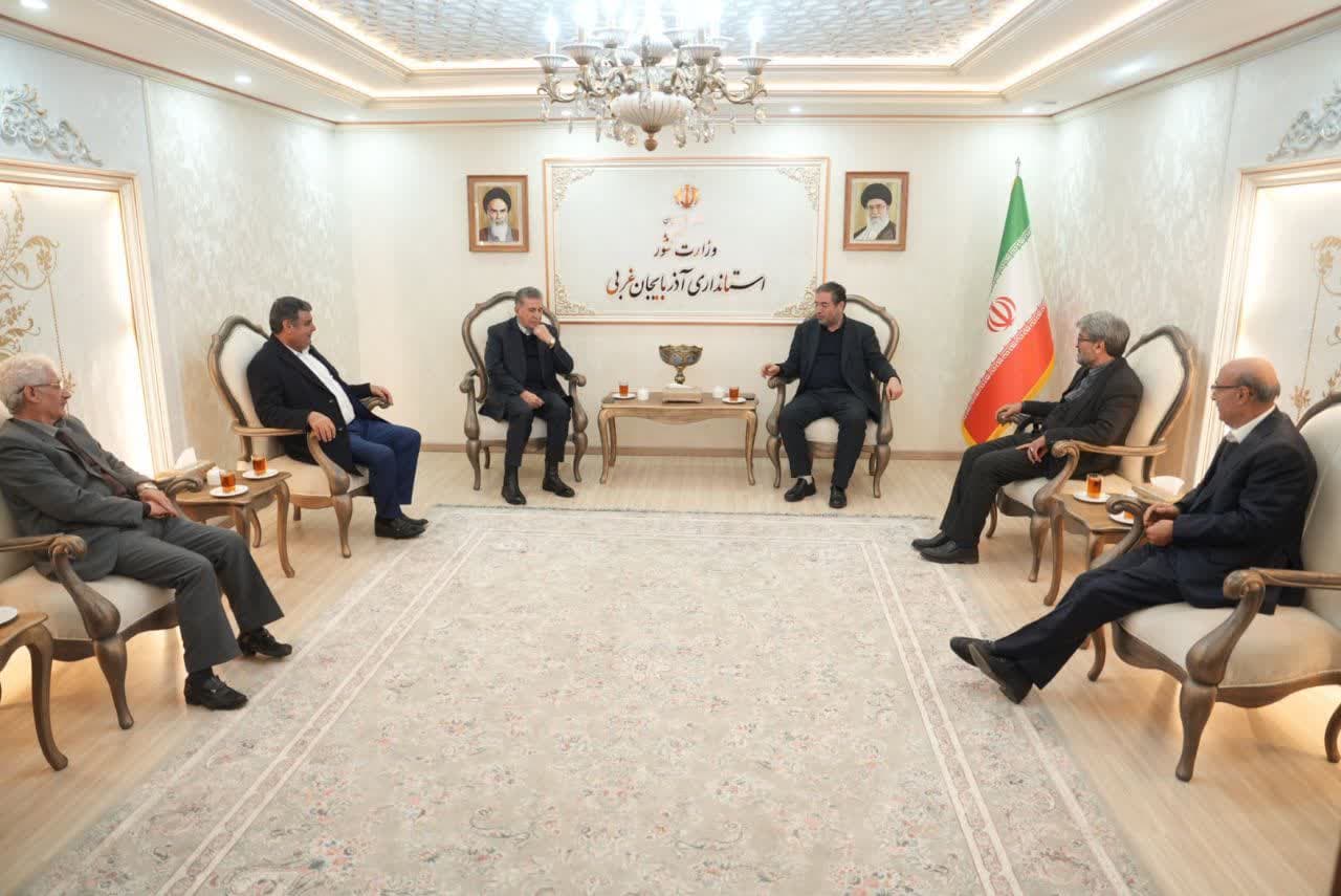 دیدار رئیس اتاق بازرگانی، صنایع، معادن و کشاورزی ایران با استاندار آذربایجانغربی + تصاویر