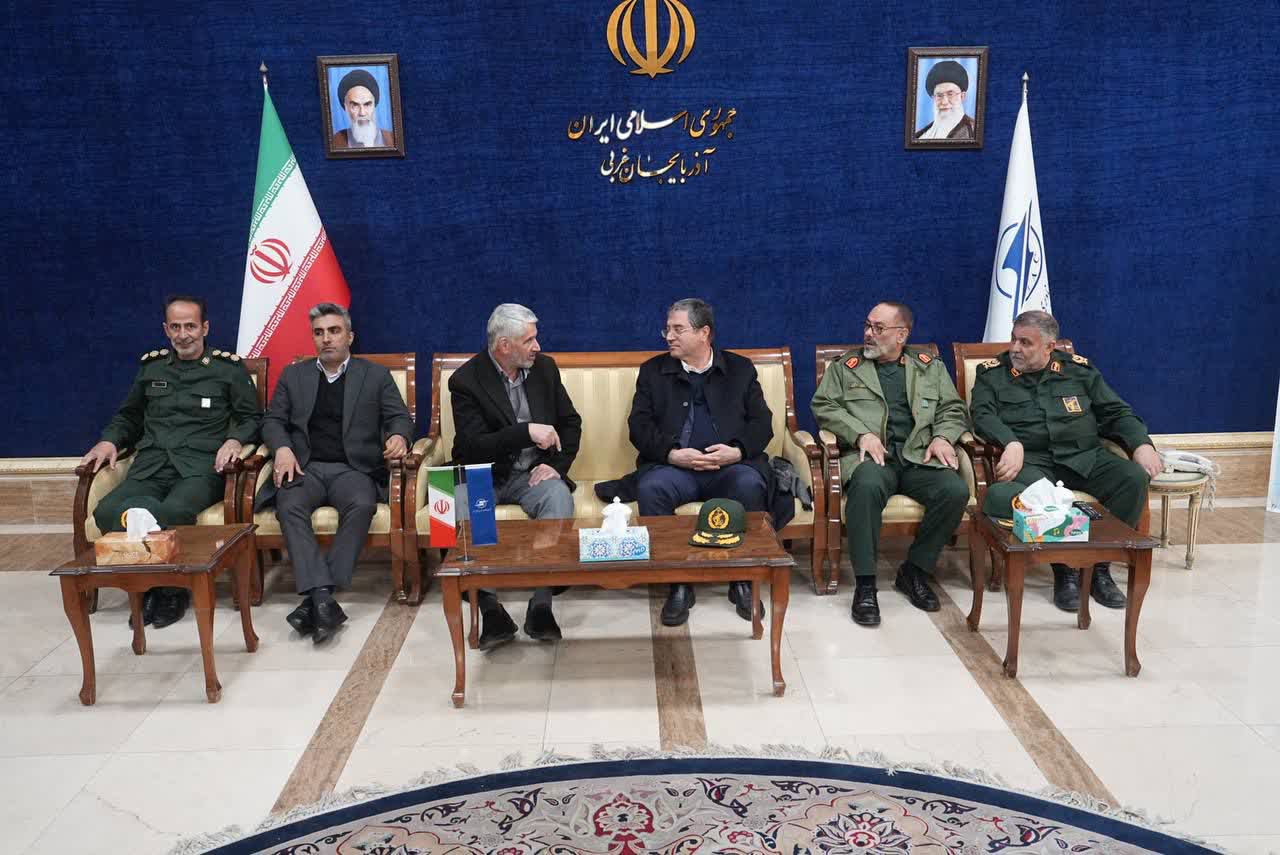 دیدار جانشین معاون هماهنگ کننده سپاه پاسداران با استاندار آذربایجان‌غربی + تصاویر
