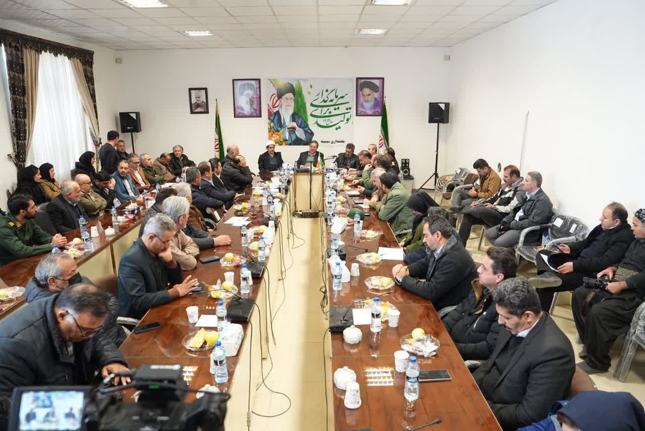 برگزاری جلسه بررسی مشکلات بخش سیمینه شهرستان بوکان + تصاویر