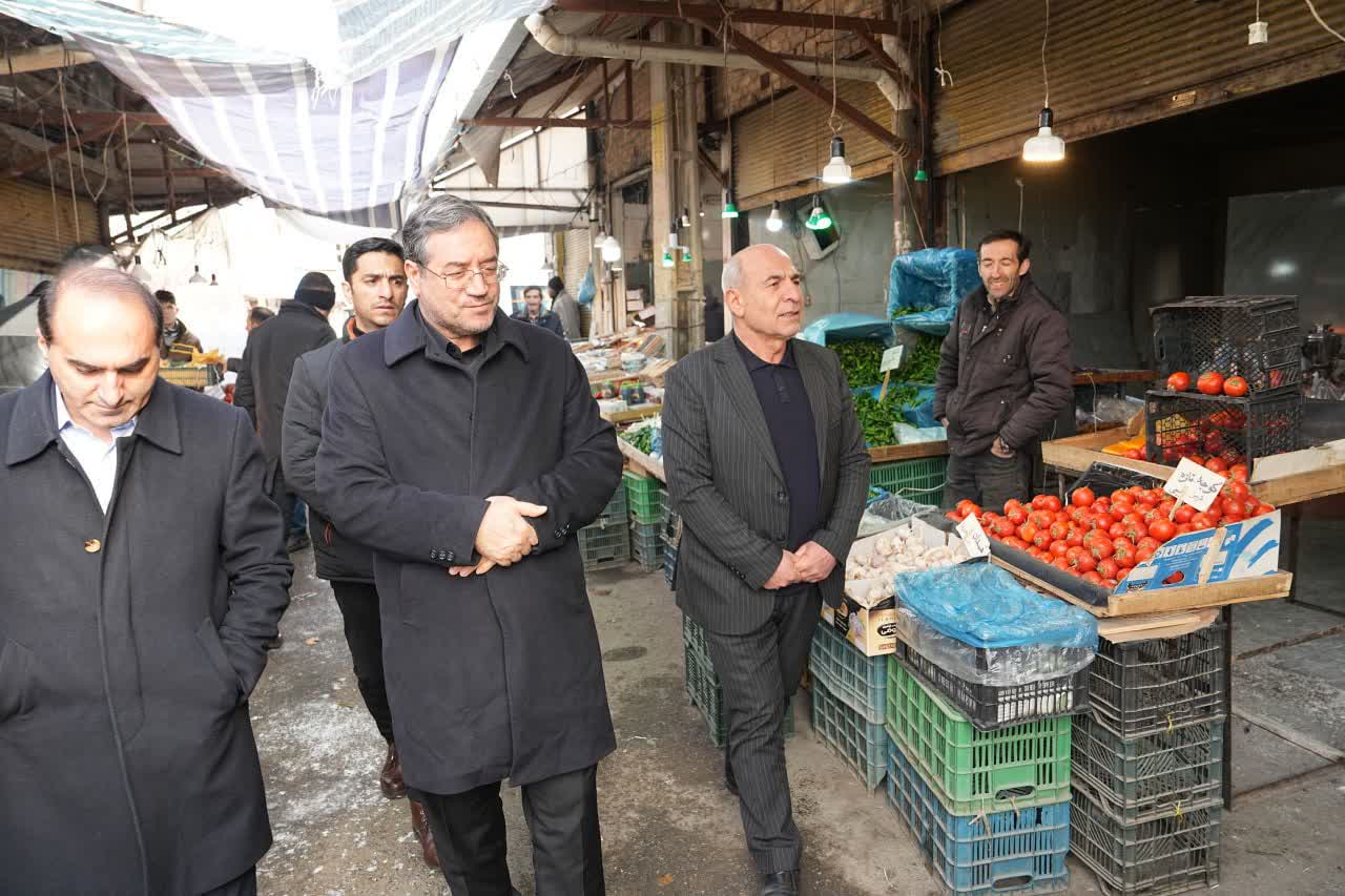 بازدید استاندار آذربایجان‌غربی از بازار ارومیه + تصاویر