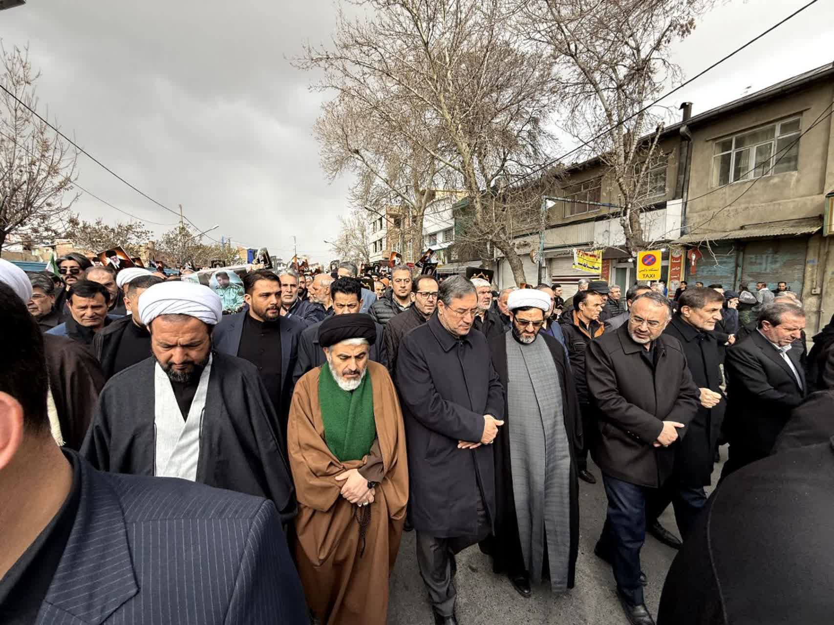 برگزاری آیین شهادت حضرت امام خامنه‌ای (قدس سره) و تشییع پیکر مطهر شهدای انتظامی آذربایجان‌غربی + تصاویر