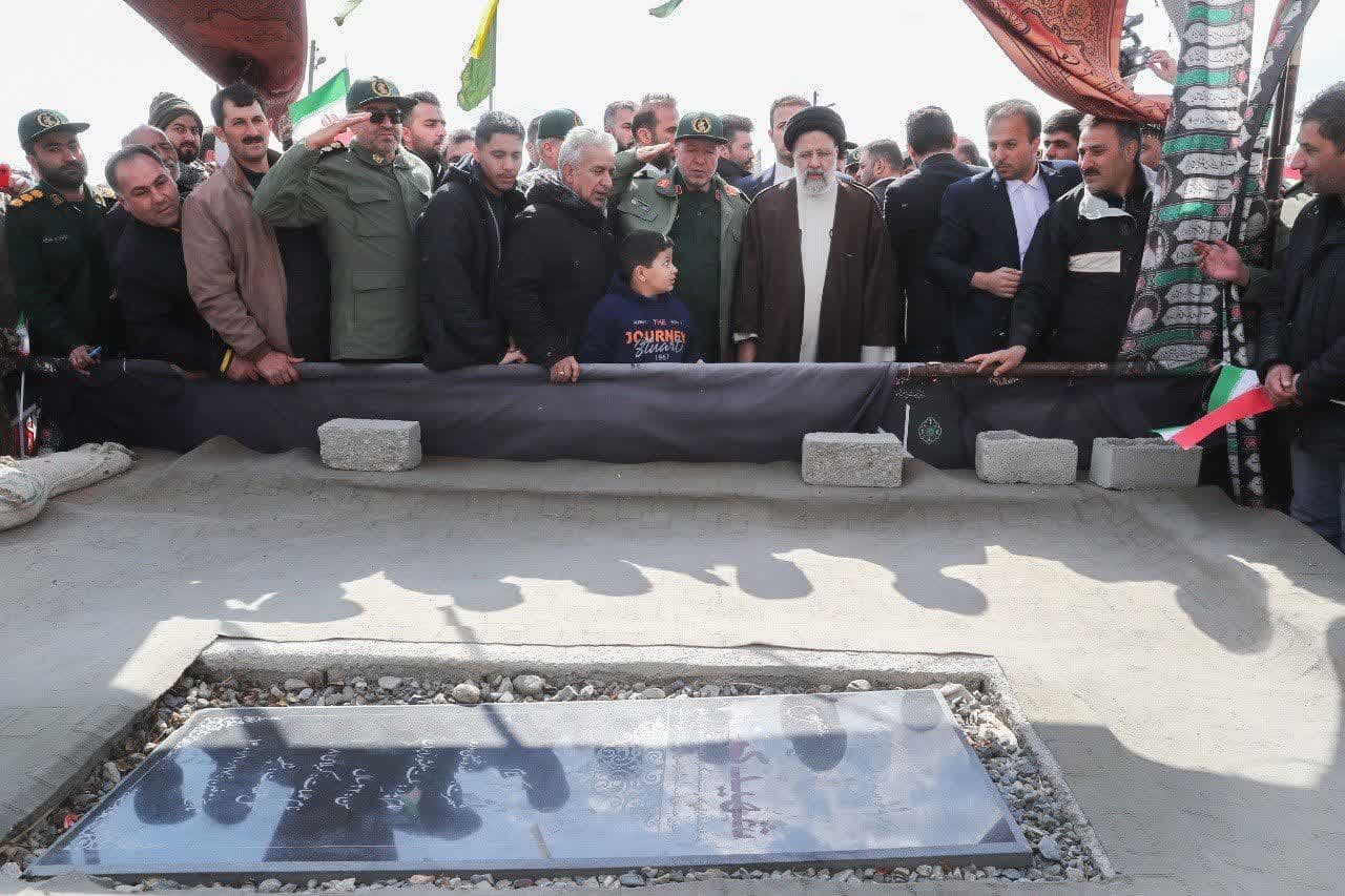 حضور رئیس جمهور در یادمان شهید محمد بروجردی + تصاویر