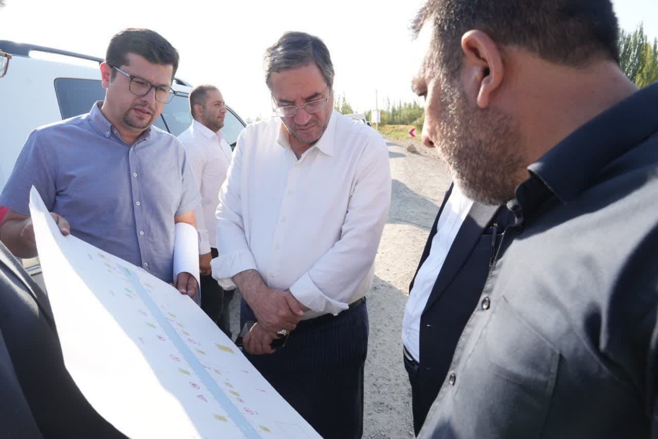 بازدید استاندار آذربایجانغربی از روند توسعه محور میاندوآب - فسندوز + تصاویر