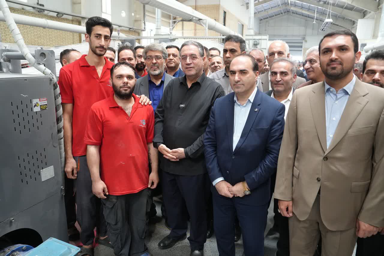 افتتاح طرح توسعه واحد تولیدی ابریشم پلاست ایرانیان + تصاویر