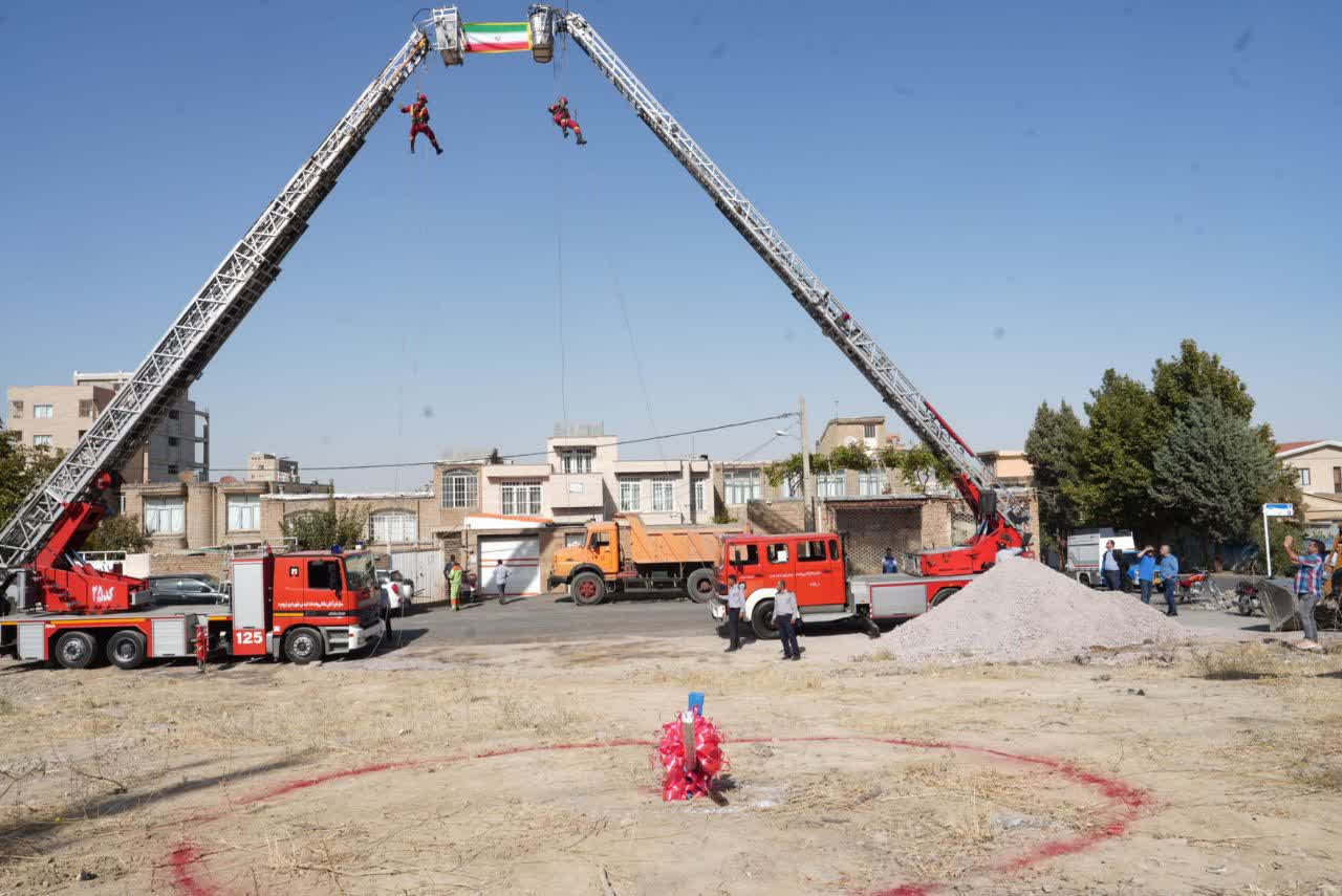 برگزاری آیین کلنگزنی ایستگاه آتشنشانی البرز در ارومیه + تصاویر