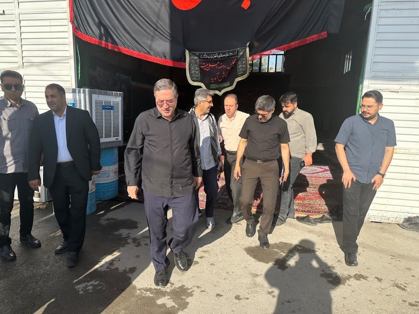 بازدید استاندار آذربایجانغربی از موکب شهدای ارومیه در منطقه رشکان