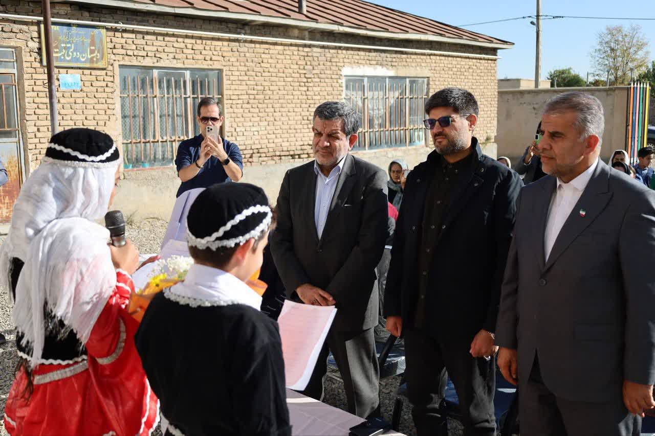 بهرهبرداری از دبستان 3 کلاسه خیرساز در روستای تَبَت ارومیه + تصاویر