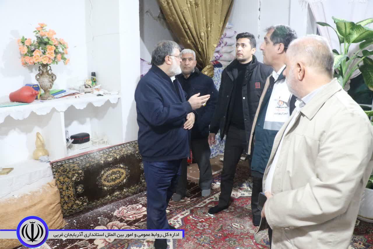 آلبوم تصویری / بازدید استاندار آذربایجانغربی و رئیس سازمان مدیریت بحران کشور از مناطق زلزله زده شهرستان خوی