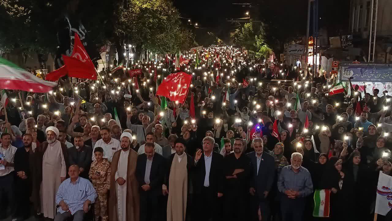 تداوم حضور شبانه شهروندان ارومیه + تصاویر