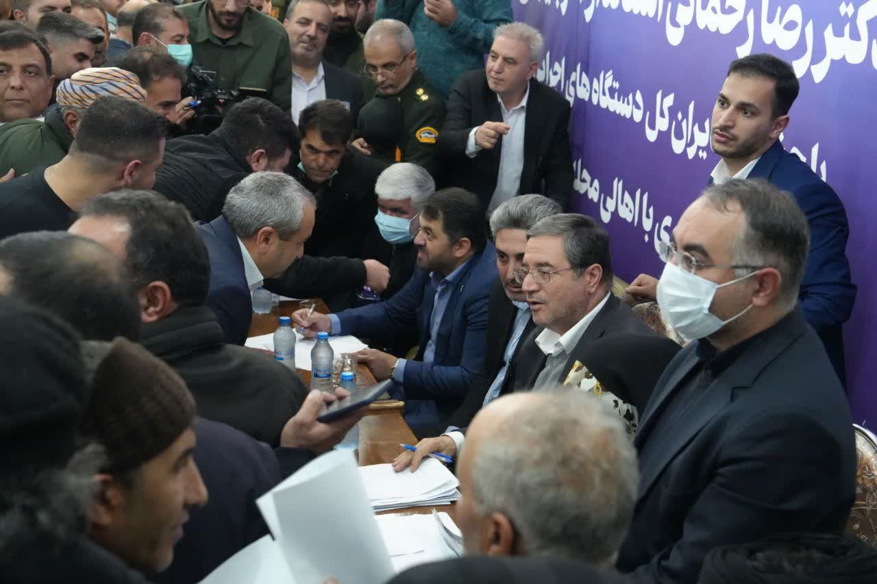 برگزاری نشست استاندار آذربایجانغربی با اهالی منطقه طرزیلو ارومیه + تصاویر