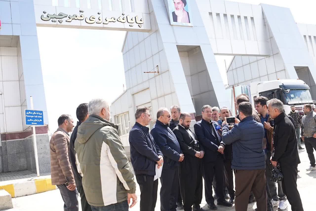 ارزیابی میدانی استاندار آذربایجان‌غربی از روند تردد و مبادلات مرزی در تمرچین + تصاویر