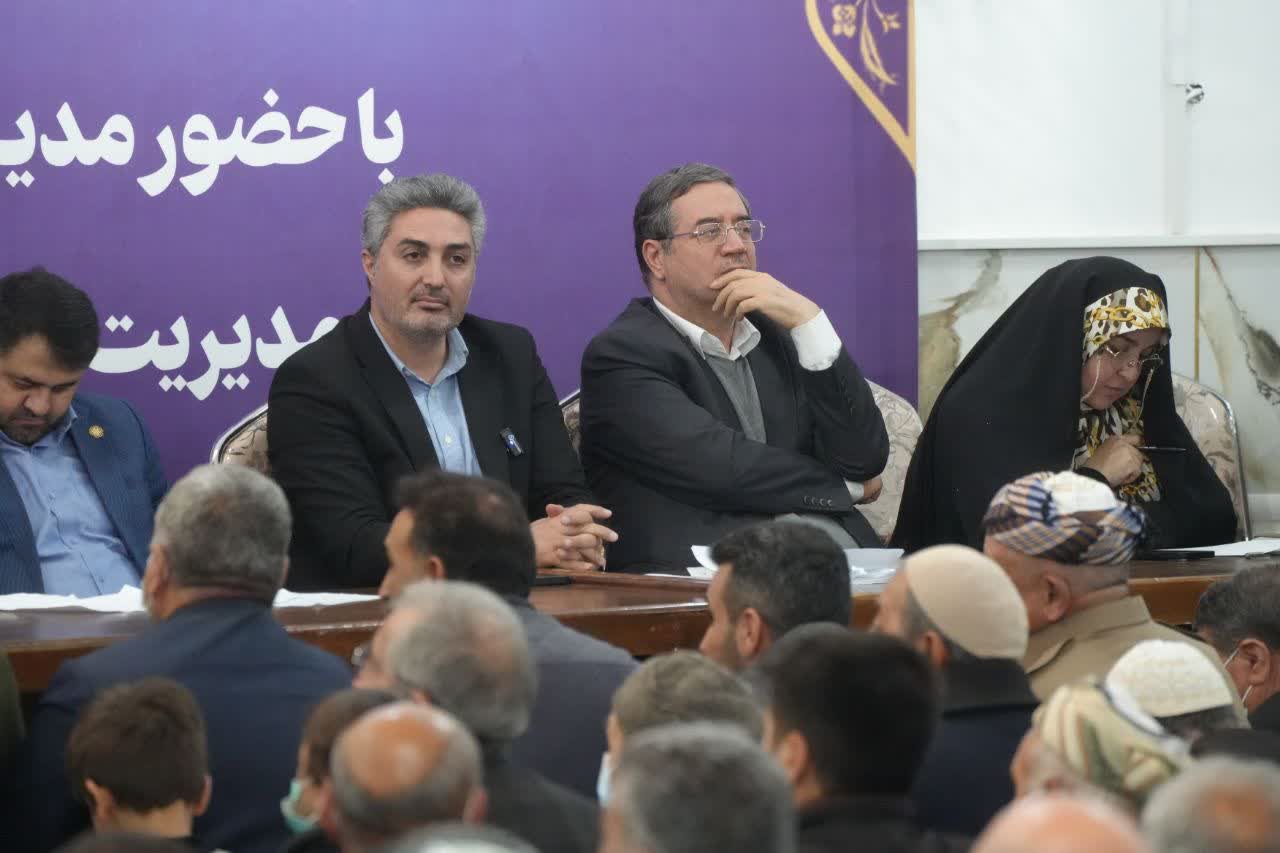 برگزاری نشست استاندار آذربایجانغربی با اهالی منطقه طرزیلو ارومیه + تصاویر